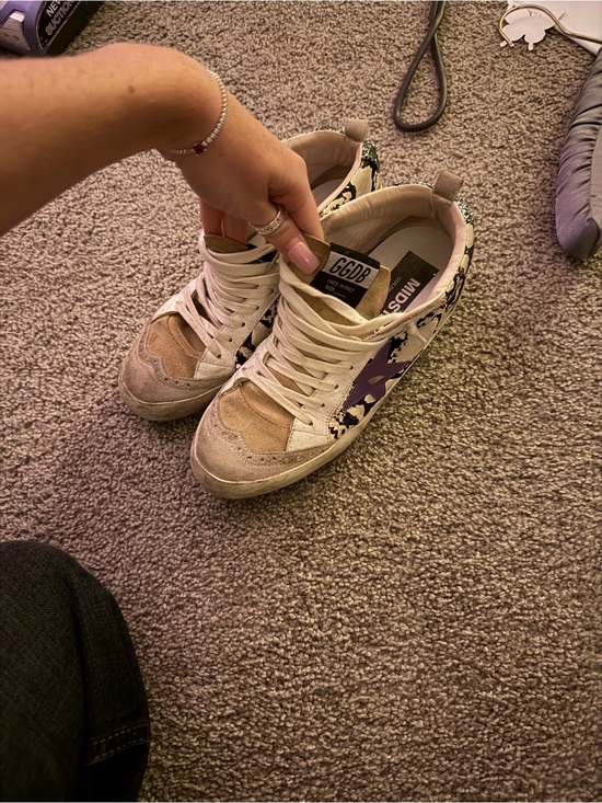 Golden Goose Shoes - GOLDEN GOOSE!! Style Lace-Up Sneakers with Purple Star